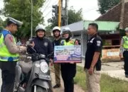 Operasi Keselamatan, Polres Blora Sosialisasi Tertib Berlalu Lintas Di Simpang 4 Karangjati
