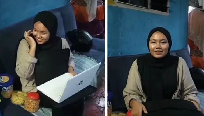 Sumbangan Laptop dari Ibu Maria Stefani Ekowati Untuk Indi, Siswi Tidak Mampu SMK Sumber Daya Bekasi