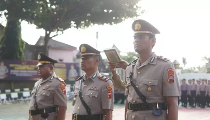 Kapolres Wonogiri Pimpin Sertijab Kapolsek Sidoharjo dan Pengukuhan Kasat Reskrim
