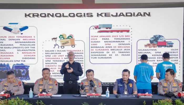 Polda Jateng Ungkap Kasus Penadah Motor Transnasional