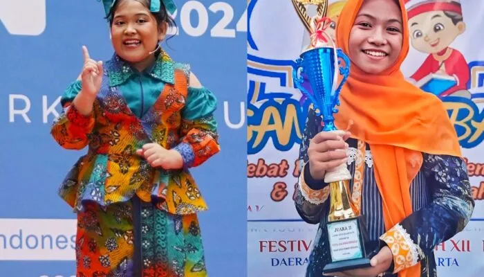 Sosialisasikan Dunia Dongeng, 2 Pendongeng Cilik Atika dan Avisa Tampil Mendongeng di Pujokusuman Yogyakarta
