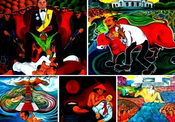 Lukisan Karya Seni Yos Suprapto, Pemberontakan dan Ketakutan Penguasa