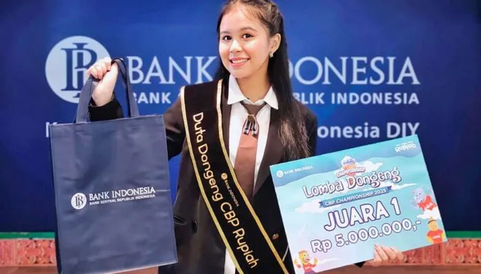 Sabet Duta Bank Indonesia DIY CBP Rupiah 2025, Binar Ajak Pelajar Lain Kembangkan Bakat