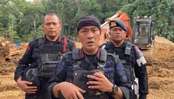 Polda Sumut Sita 12 Eskavator Tambang Emas Ilegal Di Madina, 7 Orang Ditangkap