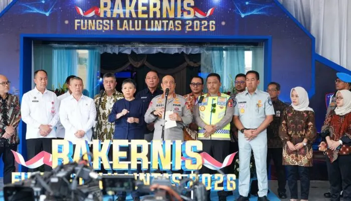 Wakapolri Buka Rakernis Korlantas 2026, Tekankan Smart Policing dan Pelayanan Humanis