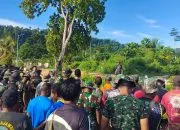Satgas TMMD ke-128 Kodim 1801/Manokwari Awali Tugas dengan Apel Pagi