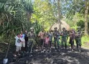 Satgas Yonif 521/DY Gelar Anjangsana dan Dukung Ketahanan Pangan Warga di Kurima