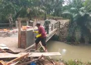 Kodim 0209/LB Rampungkan Pembangunan Jembatan Beton Penghubung Dua Desa di Labuhanbatu Utara