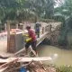 Kodim 0209/LB Rampungkan Pembangunan Jembatan Beton Penghubung Dua Desa di Labuhanbatu Utara