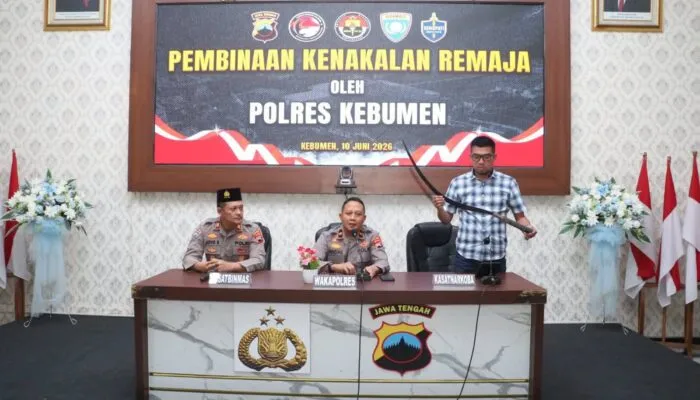 Polres Kebumen Gagalkan Dugaan Tawuran Pelajar, 20 Remaja Jalani Pembinaan dan Minta Maaf kepada Orang Tua