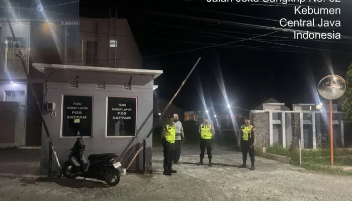Patroli Presisi Lawet Sakti Polres Kebumen Intensifkan Pengamanan Permukiman Warga