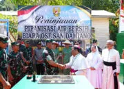 Pangdam I/BB Dampingi Kasad Resmikan Pipanisasi Air Bersih dan Reboisasi di Tapanuli Tengah