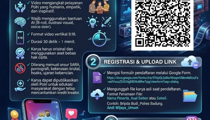 Polda Bali Gelar Lomba Video Kreatif 2026, Ajak Masyarakat Tampilkan Sisi Humanis Polri Melalui Teknologi AI