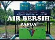 TNI Bangun Sumur Bor di Kampung Wagin, Warga Terbantu Akses Air Bersih