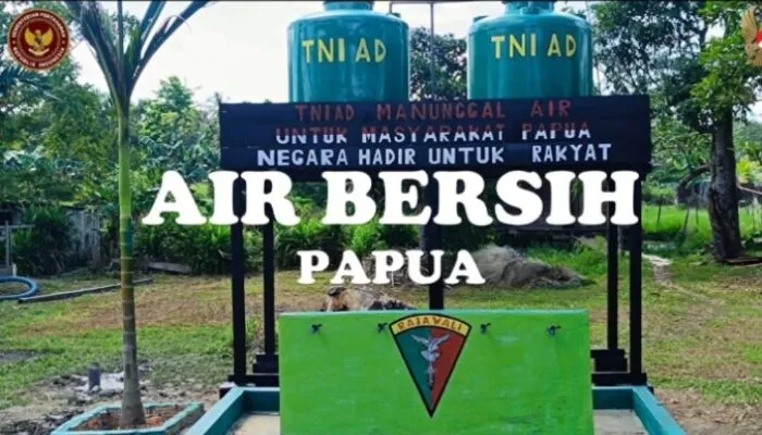 TNI Bangun Sumur Bor di Kampung Wagin, Warga Terbantu Akses Air Bersih