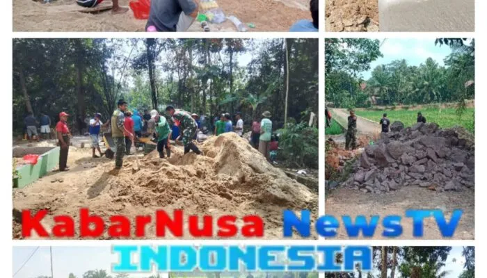 Sinergi TNI dan Warga Percepat Pembangunan Jembatan Perintis Garuda (Aramco), Pulihkan Akses Antarwilayah di Lampung Tengah