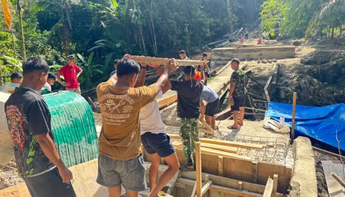 Pembangunan Jembatan Modular Bantuan Presiden di Tugala Oyo Capai 43 Persen, Konektivitas Warga Nias Utara Mulai Terbuka