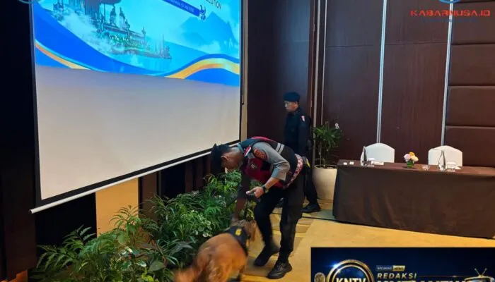 Unit Jibom Satgas Tindak Lakukan Sterilisasi Hotel Merusaka, Pastikan Keamanan Forum Internasional TWG dan MSC Ke-27