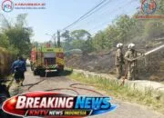 Polsek Tembalang Amankan Penanganan Kebakaran Lahan di Jangli, Polisi Imbau Warga Hindari Pembakaran Terbuka Saat Kemarau