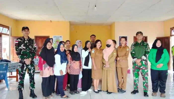 Satgas Yonif 643/Wns Kawal Tumbuh Kembang Generasi Papua Melalui Posyandu di Keerom