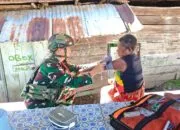 Satgas Yonif 645/GTY Gelar Layanan Kesehatan Keliling di Distrik Kelila Papua Pegunungan