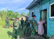 Pererat Silaturahmi, Satgas Pamtas Yonif 645/GTY Gelar Anjangsana dan Layanan Kesehatan di Kobakma Papua