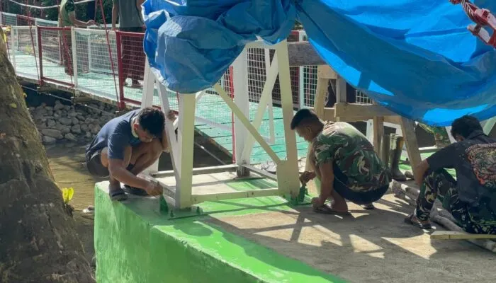 Pembangunan Jembatan Gantung Sungai Hou di Nias Capai 95 Persen, Siap Beroperasi
