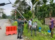 123 Lampu Tenaga Surya Terangi Kampung Binaan di Keerom, Satgas Yonif 643/Wns Perkuat Keamanan dan Kemanunggalan TNI-Rakyat