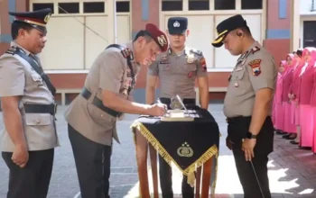 Empat Perwira Polres Kudus Resmi Berganti Jabatan, Kapolres Tekankan Adaptasi dan Peningkatan Pelayanan
