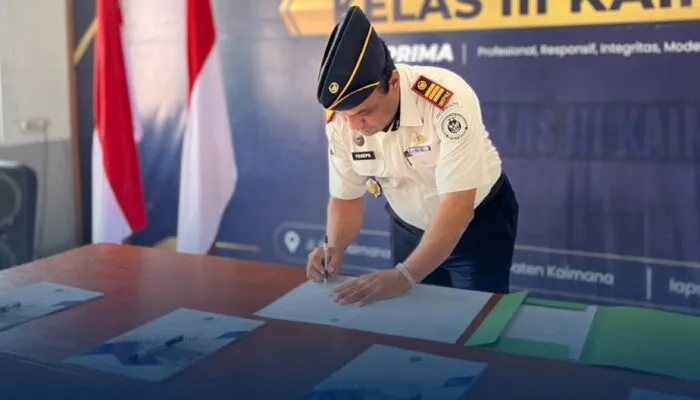 Lapas Kelas III Kaimana Tandatangani Pakta Integritas