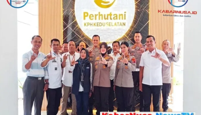 Perkuat Keamanan dan Kelestarian Hutan, Perhutani KPH Kedu Selatan Terima Kunjungan Kapolres Purworejo